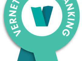 VHR-zonder-jaartal Ronde badge met de tekst ‘Vernet Health Ranking’ en een V-logo.
